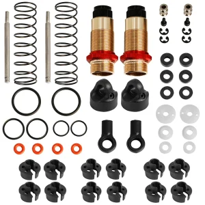 Complete aluminium threaded rear shock absorber set (LC10B5)
