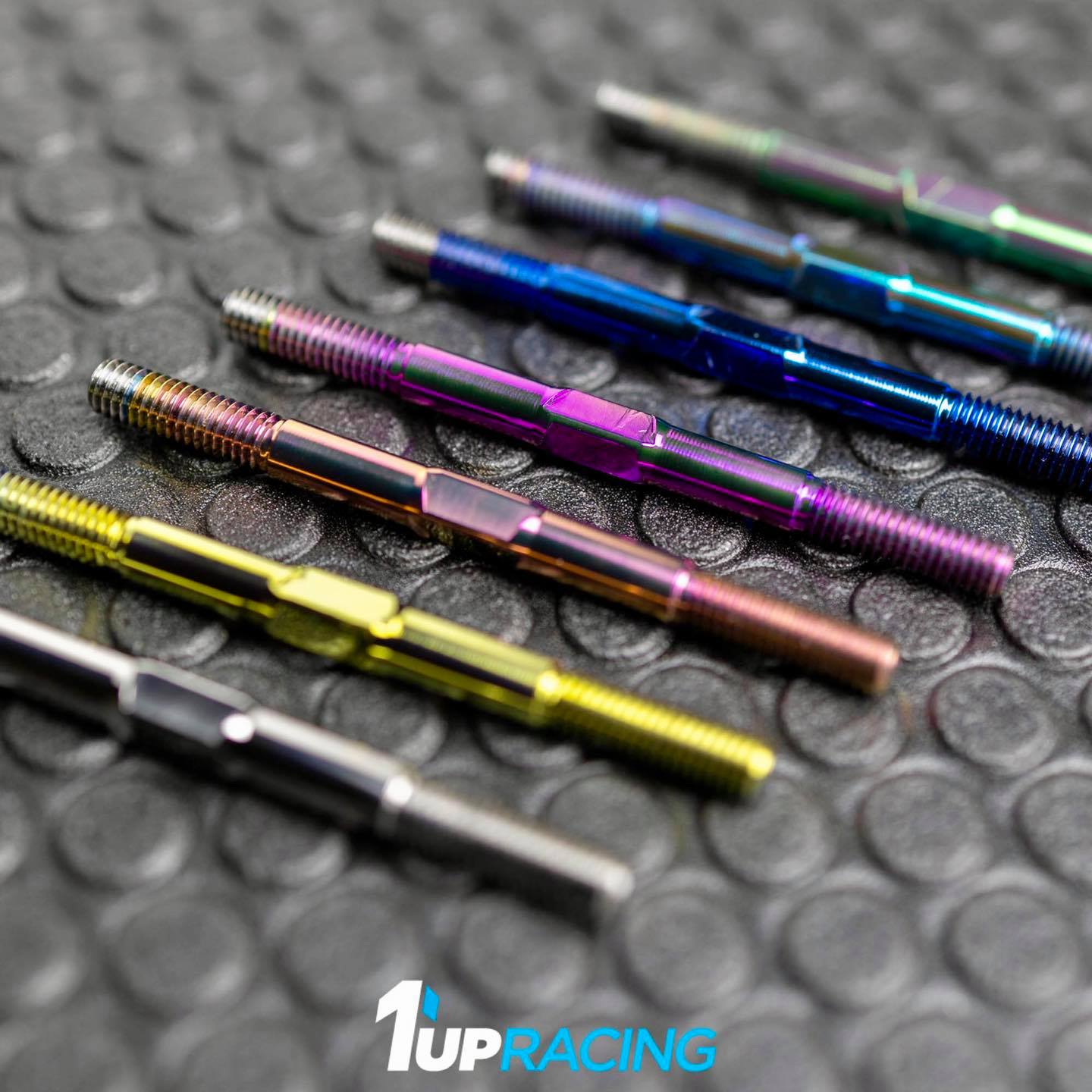 1Up Racing – Pro Duty 3.5mm titanium turnbuckle set – Blue anodised (Schumacher CAT L1R) - Image 2