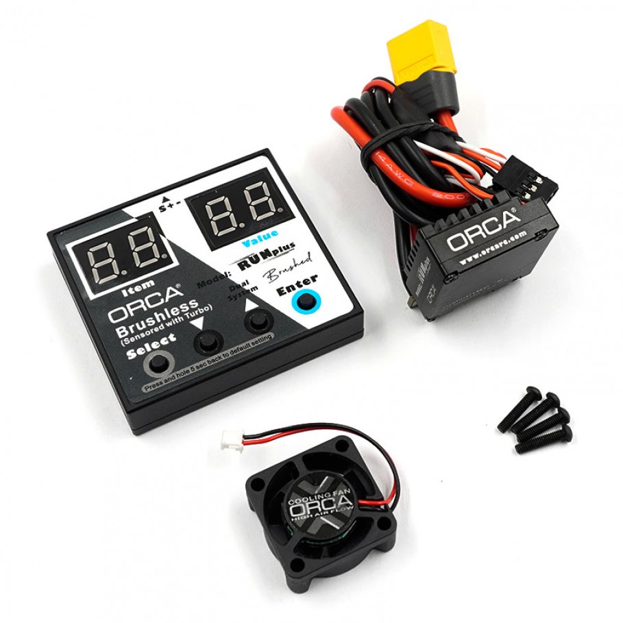 ORCA RunPlus - brushed or brushless electronic speed controller with program card (1/10th or smaller vehicles) - Image 2