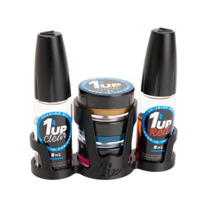 1Up Racing - Pro Pack lubricant set (gold, clear, blue and red and pit stand)
