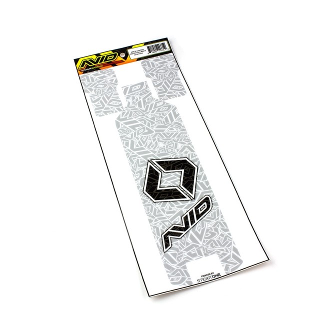 Avid logo chassis protector - white (Xray XB4 '24)
