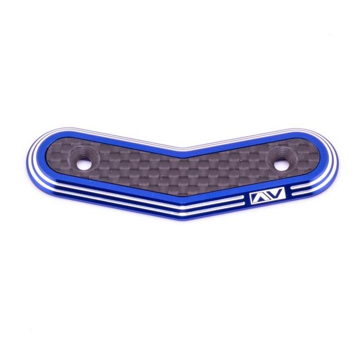 Ringer Hybrid - one piece 1/8th buggy wing button - alloy part only (Blue)