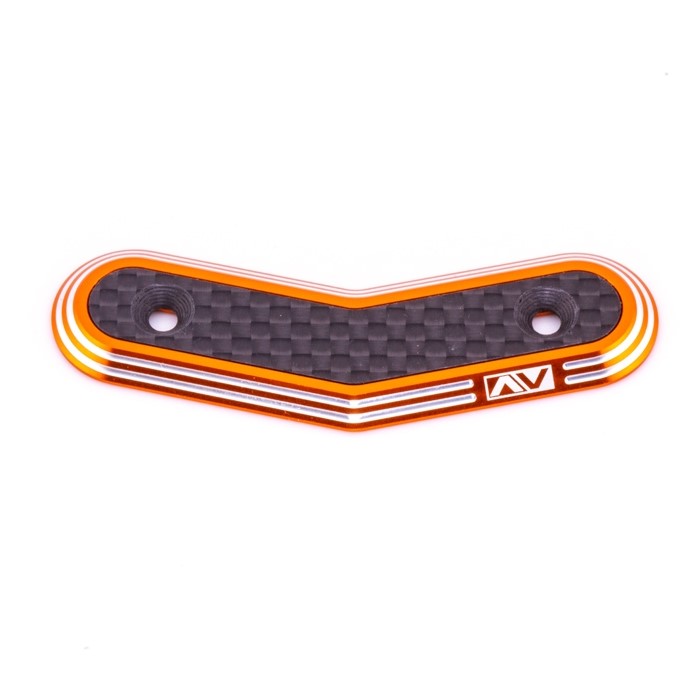 Ringer Hybrid - one piece 1/8th buggy wing button - alloy part only (Orange)
