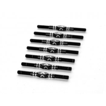Avid - Ringer 3.5mm titanium turnbuckle set - Black (TLR 22X-4)