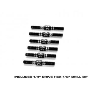 Avid - Ringer 3.5mm titanium turnbuckle set - Black (Sworkz S14-4D)