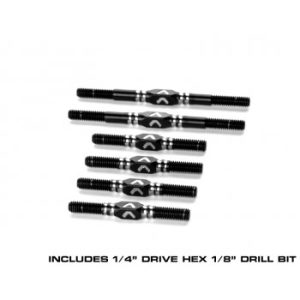 Avid - Ringer 3.5mm titanium turnbuckle set - Black (Tekno EB410.2)