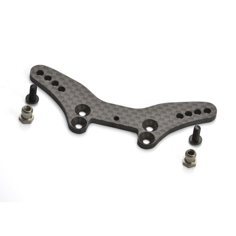 Carbon fibre front shock tower with alloy shock ballmounts (HPI Sport3)