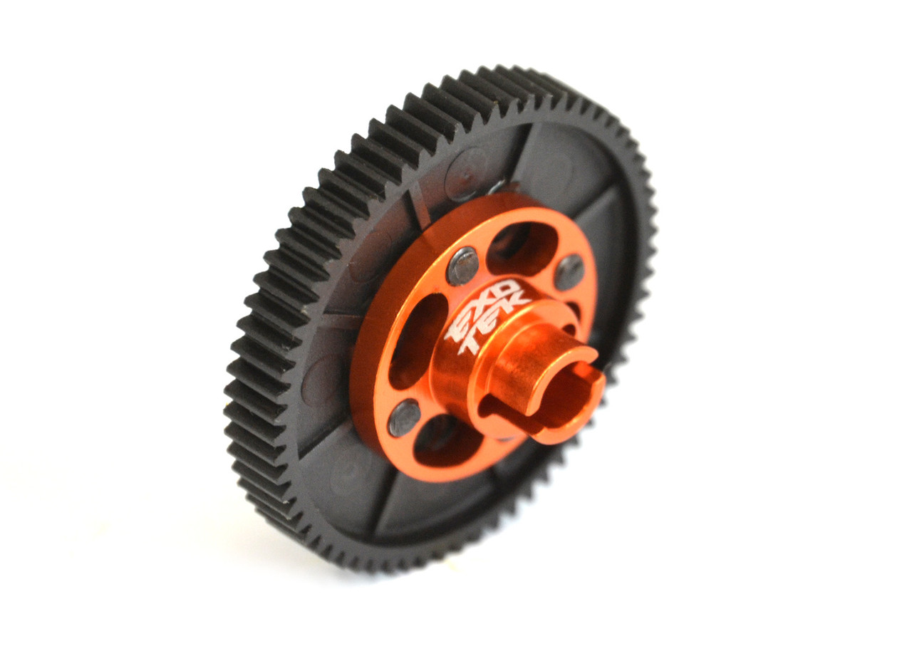 Orange 7075 aluminium ultra light spur gear mount (HPI Sport3) - Image 2