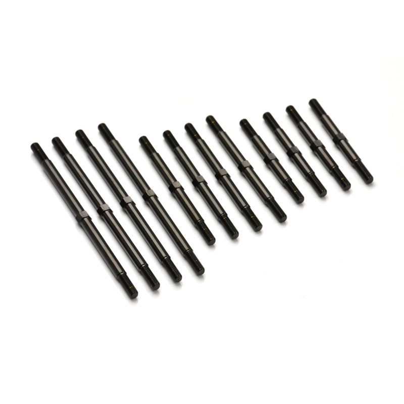 Black titanium lightweight full turnbuckle set (Exotek Vader)