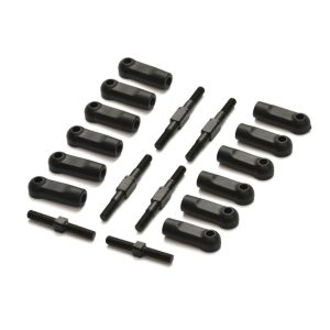 Steel Pro turnbuckle set with nylon ballcups (HPI Sport3)