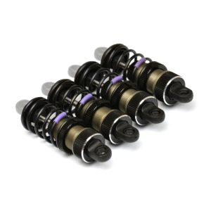 Pro machined aluminium threaded shock absorbers with medium springs - 4 pcs (HPI Sport3)