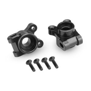 Black aluminium rear hub carriers - pr (Associated B6.3, B6.4, T6.2, SC6.2, T6.4 or SC6.4)