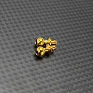 R1 Wurks - Titanium, Ntride Coated ballstuds - 4mm - pr (AE B6, B7, T6, SC6, B74 and R1 DC1)