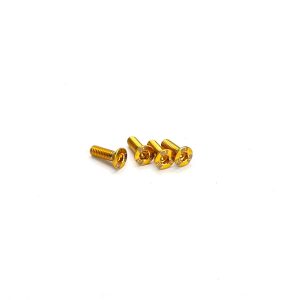 R1 Wurks - Titanium nitrided diff screw kit - 4 pcs (AE B7, B74, TLR 22X-4, Xray XB4 or R1 DC1)