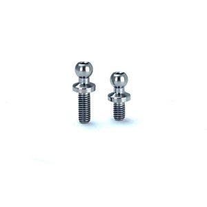 R1 Wurks - Titanium steering link ballstud set - natural titanium - 2 pcs (AE B7)