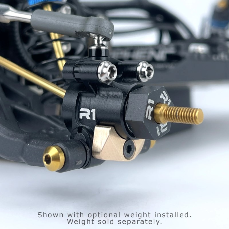 R1 Wurks - Black 7075 aluminium rear hub carriers - pr (AE B7 or B84) - Image 5