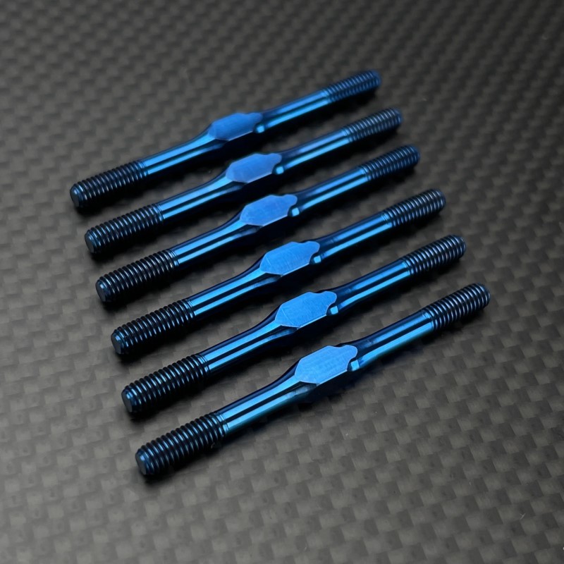 R1 Wurks - Titanium 3.5mm turnbuckle set - blue finish - 6 pcs (AE B7 or B84)