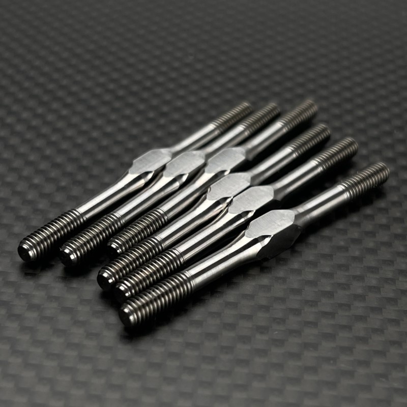 R1 Wurks - Titanium 3.5mm turnbuckle set - blue finish - 6 pcs (AE B7 or B84) - Image 5