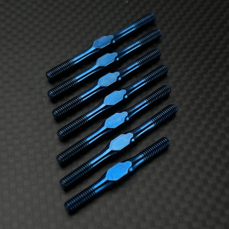 R1 Wurks – Titanium M3.5 turnbuckle set – blue – 7 pcs (TLR 22X-4)