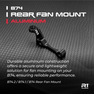 R1 Wurks - Black aluminium rear fan mount (AE B74.2)