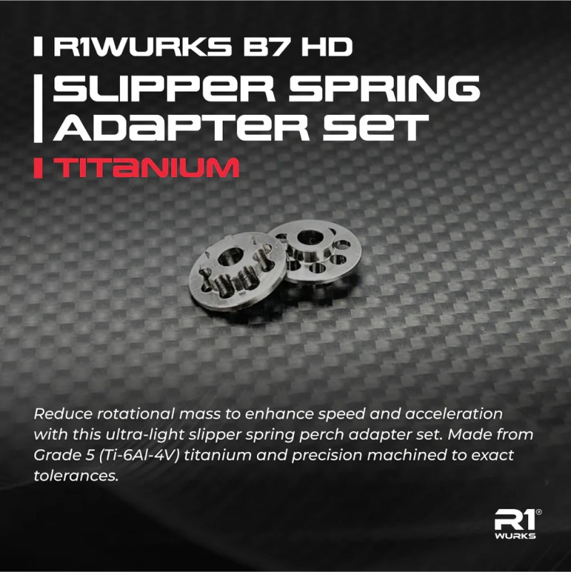 R1 Wurks - Titanium HD slipper spring adapter set (AE B7) - Image 2