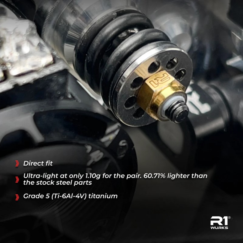 R1 Wurks - Titanium HD slipper spring adapter set (AE B7) - Image 3