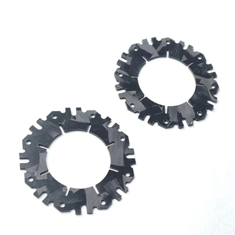 R1 Wurks - Forged Carbon Octalock 19mm inner slipper pads - pr (Associated B6, B7, B74.2)