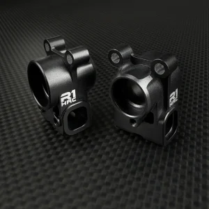 R1 Wurks – Black aluminium rear hub set – HRC – pr (R1B)