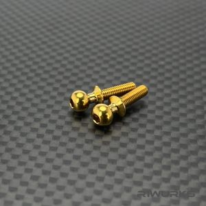 R1 Wurks - Titanium, Ntride Coated ballstuds - 10mm - pr (AE B6, B7, T6, SC6, B74 and R1 DC1)