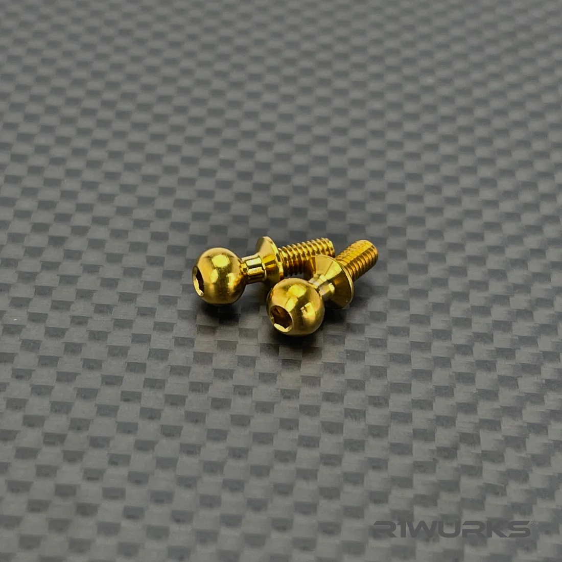 R1 Wurks - Titanium, Nitride Coated ballstuds - 6mm - pr (AE B6, B7, T6, SC6, B74 and R1 DC1)