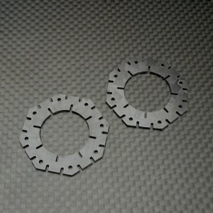 R1 Wurks - Forged Carbon 19mm inner slipper pads - pr (Xray XB2 or XB4)