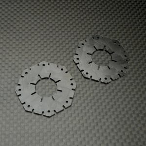 R1 Wurks - Forged Carbon 12.5mm inner slipper pads - pr (Xray XB2 or XB4)