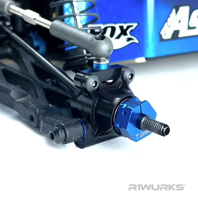 R1 Wurks - Black aluminium lightweight rear hubs (AE B6.3, B6.4 or R1 DC1) - Image 2