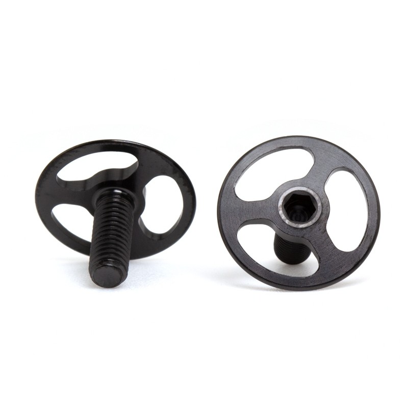 TRIAD Titanium mini machined wing screws - black (pr)
