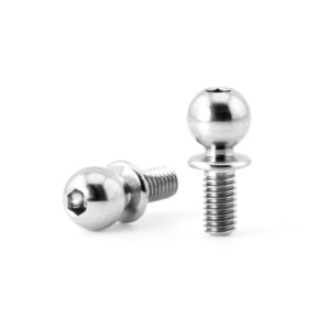 Titanium lowered 5.5mm x 6mm ball studs - minus 1mm - 2 pcs (Associated and others)