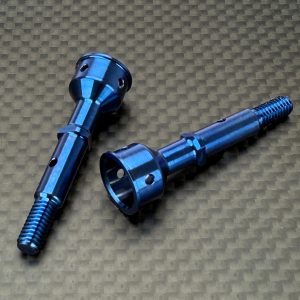 R1 Wurks - Blue Titanium ultra-lightweight rear CVA axles - pr (AE B7 or B84)