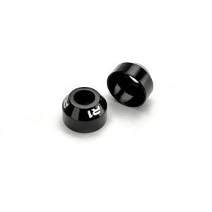 R1 Wurks - Black aluminium lightweight front CVA axle cups (AE B74.2 or B84)