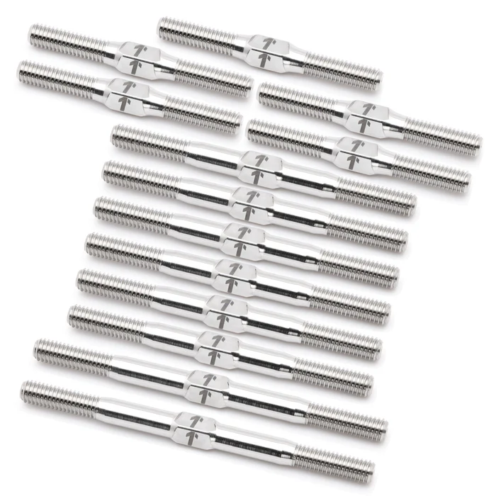 1Up Racing - Pro Duty 3mm titanium turnbuckle set - Raw Titanium (Awesomatix A800FXR)