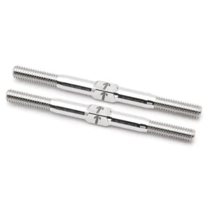 1Up Racing - Pro Duty 3mm titanium turnbuckle set - Raw Titanium (Awesomatix A12)