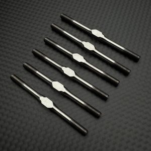 R1 Wurks - Titanium 3.5mm turnbuckle set - natural finish - 6 pcs (TLR 22X)