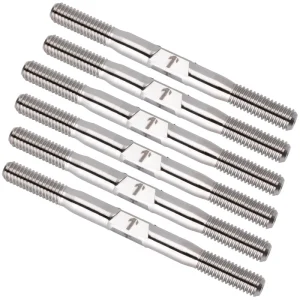 1Up Racing – Pro Duty 3.5mm titanium turnbuckle set – Raw Titanium (Hot Bodies D2 Evo)