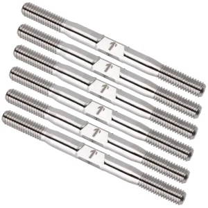 1Up Racing – Pro Duty 3.5mm titanium turnbuckle set – Raw Titanium (Yokomo SO 2.0)
