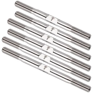 1Up Racing – Pro Duty 3.5mm titanium turnbuckle set – Raw Titanium (Schumacher CAT L1R)