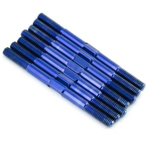 1Up Racing – Pro Duty 3.5mm titanium turnbuckle set – Hand Polished Blue (Xray XB4’24)