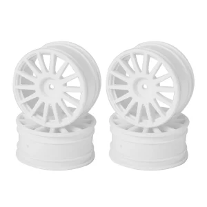 White – 14 spoke 25mm rally wheels – 4 pcs (PTG-2)