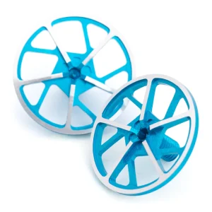 1Up Racing – Tenfold UltraLite on-road wing screws – pr (Bright Blue)
