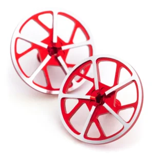 1Up Racing – Tenfold UltraLite on-road wing screws – pr (Red)