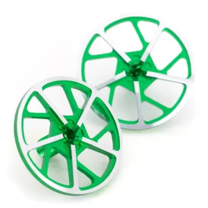 1Up Racing – Tenfold UltraLite on-road wing screws – pr (Green)