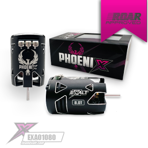Team Exalt – Phoenix – 8.0 turn competition modified sensored brushless motor