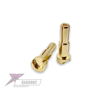 Exalt – Gold 4/5mm stepped bullet connectors – pr